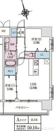 スプランディッドライズ新大阪ノースの物件間取画像